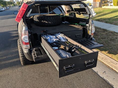 truck bed drawer system